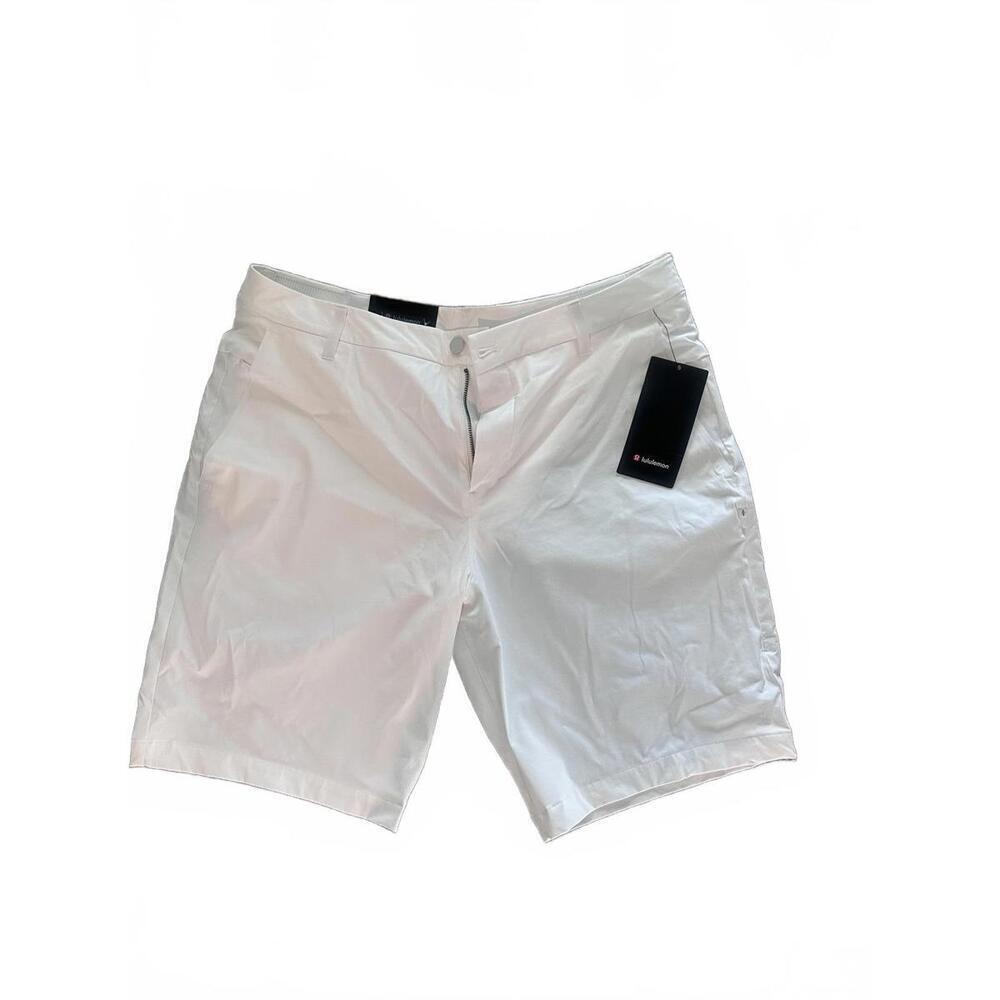 Lululemon Commission Golf Shorts 10" - White, Size 38